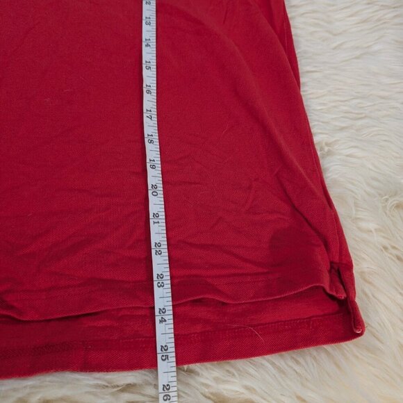 Robin Ruth Men's Red Classic-Fit Short Sleeve Spain Polo Shirt Size S - Picture 8 of 9